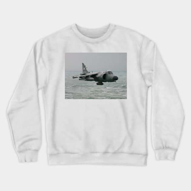 Sea Skimming Sea Harrier Crewneck Sweatshirt by captureasecond